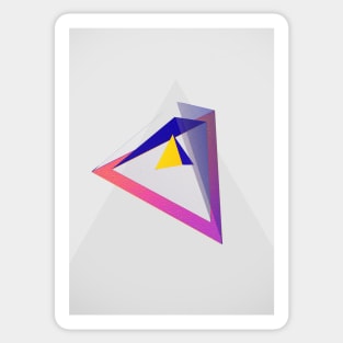 Pyramid Color Hoch Sticker